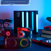 Bocina Inalámbrica Bluetooth Con Subwoofer Daewoo Booster Led Fm Usb Radio Fm